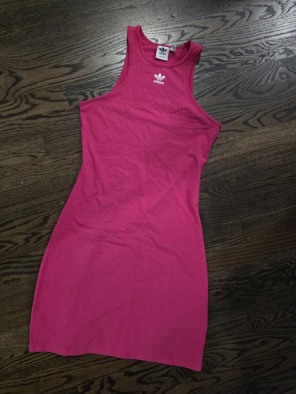 Adidas Pink Bodycon Tank Dress, Medium